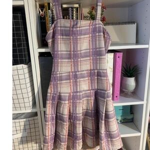 Purple/tan plaid rue21 dress